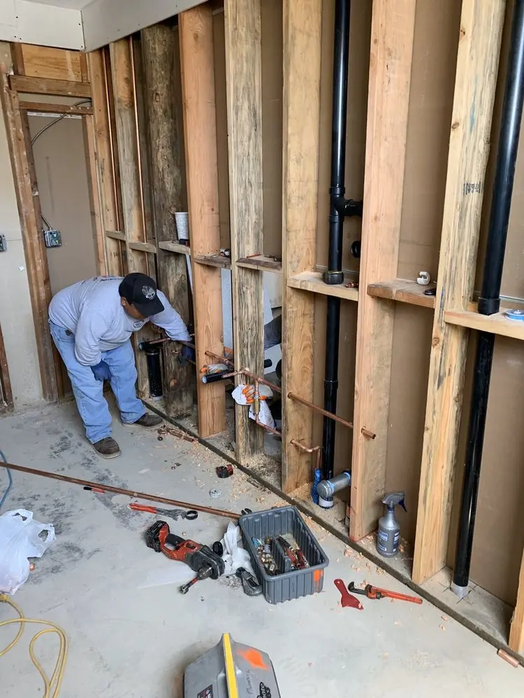 Commercial rough-in plumbing for Water Heater Replacement in El Sueno